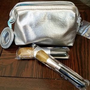 Bare Escentuals Small Makeup Bag & Brushes